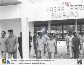 Peresmian Inpres Pasar Pagi Sukaramai di Jalan Nangka Tahun1968