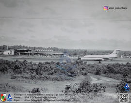 Landasan Bandara Simpang Tiga Pada Tahun 1970