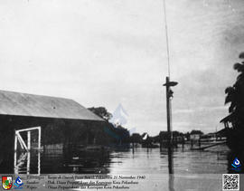 Banjir di Daerah Pasar Bawah Pekanbaru 21 November 1940